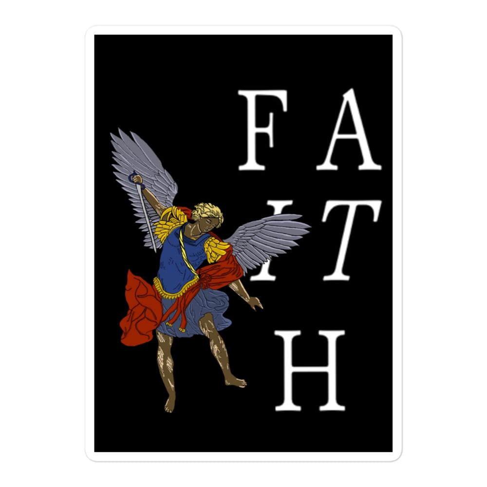 Archangel Michael Faith Christian Art Stickers