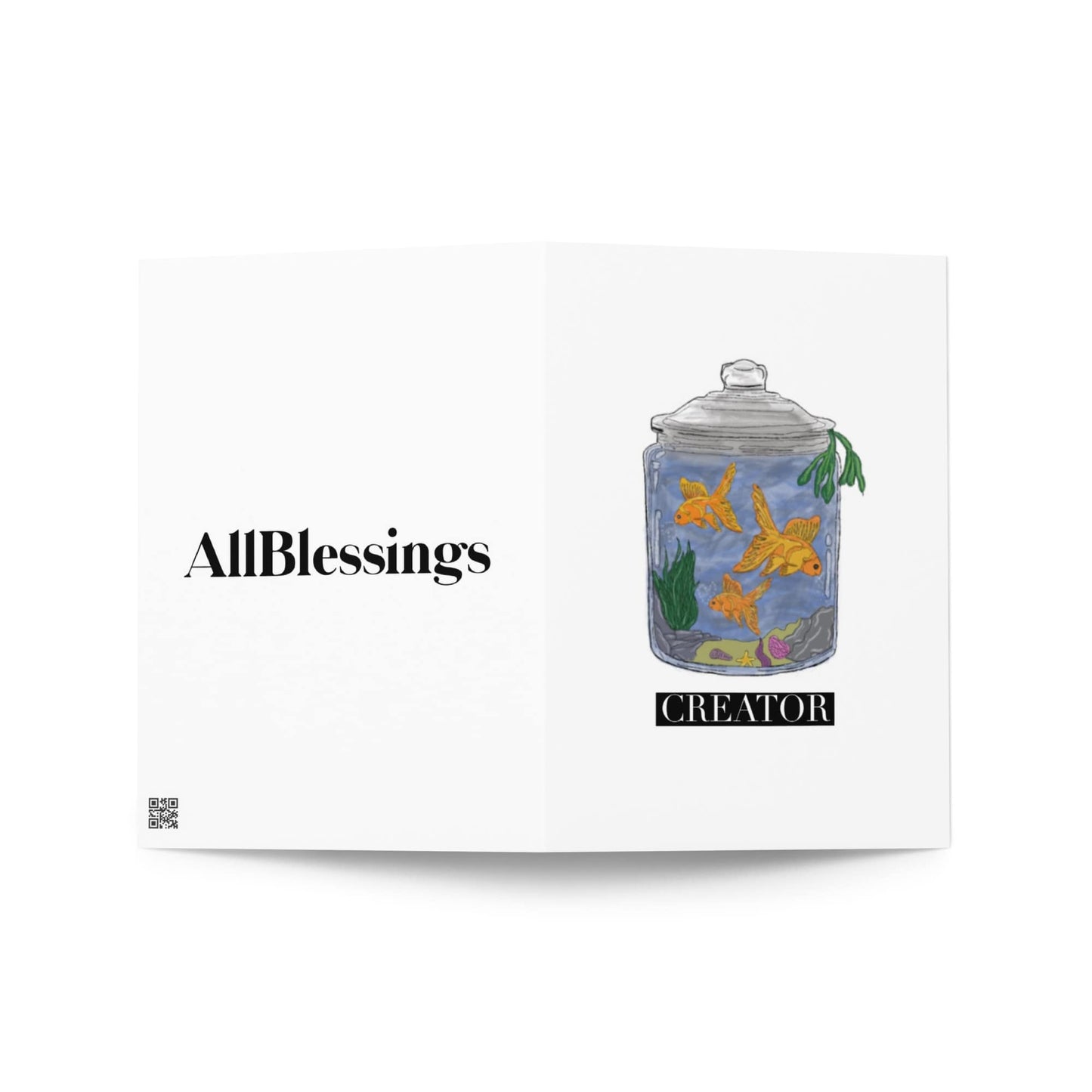 'In The Beginning God Created' Genesis 1:1 Sentimental Christian Greeting Card