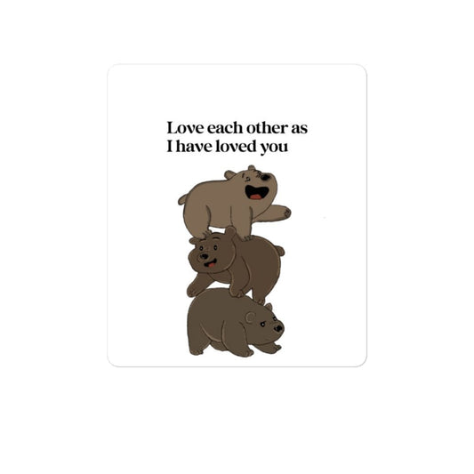 Love Each Other As I Have Loved You John 15:12 Christian Art Stickers